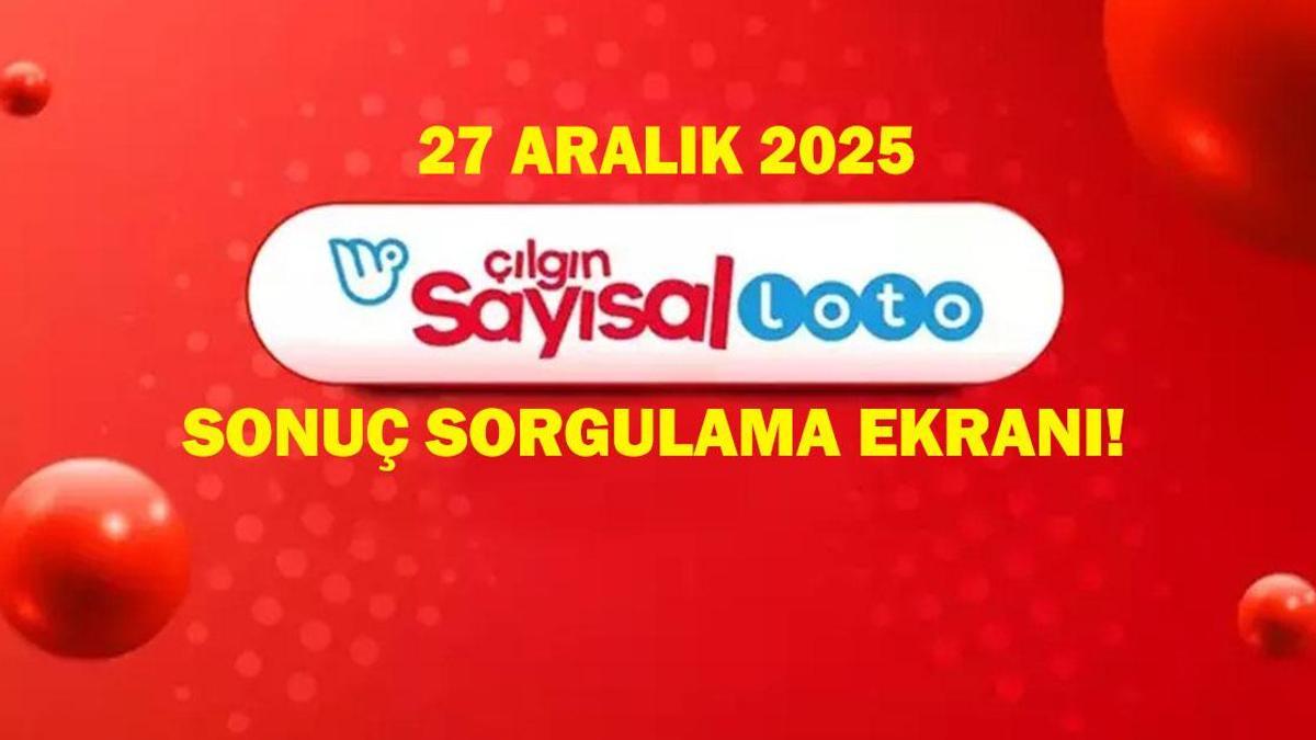 ÇILGIN SAYISAL LOTO SONUÇLARI 27 ARALIK 2025 | Çılgın Sayısal Loto sonuçları nasıl öğrenilir? 486.613.888,49 TL büyük ikramiye yine devretti!