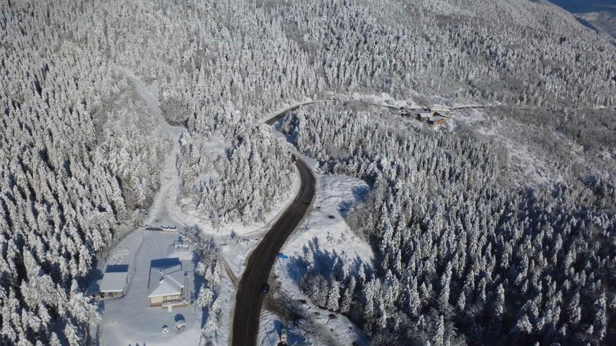 Karabükte kar etkisini sürdürüyor