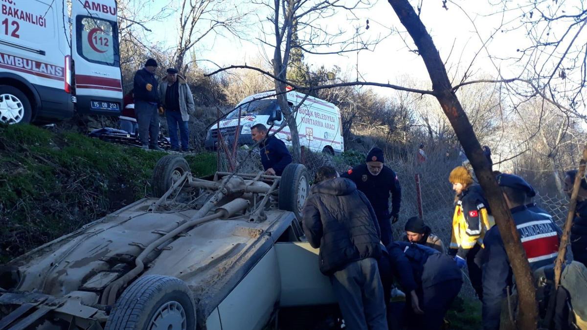 Otomobil takla attı: 1 yaralı