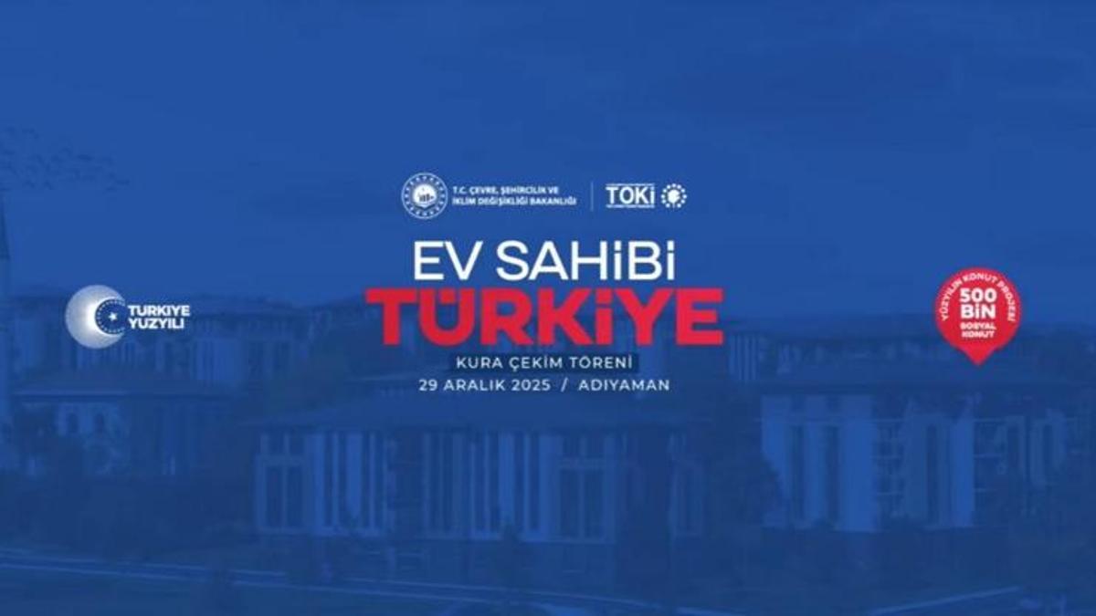 Yüzyılın Konut Projesinde ilk kura Adıyamanda çekildi