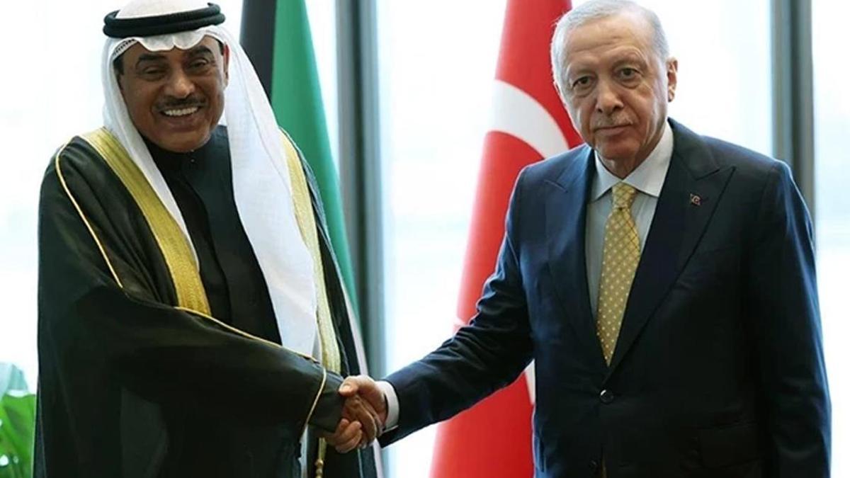 Cumhurbaşkanı Erdoğan, Kuveyt Veliaht Prensi ile görüştü