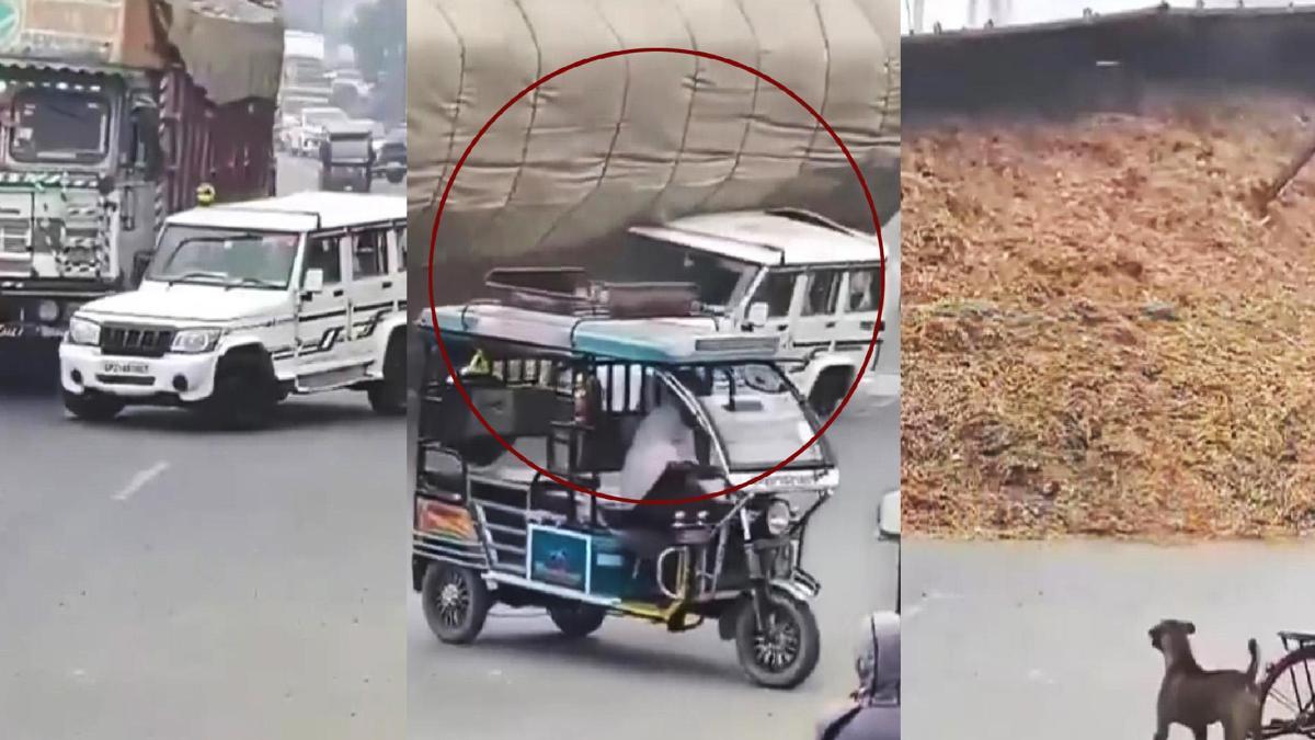 Hindistanda feci kaza! Tonlarca ağırlığın altında kalan sürücü can verdi