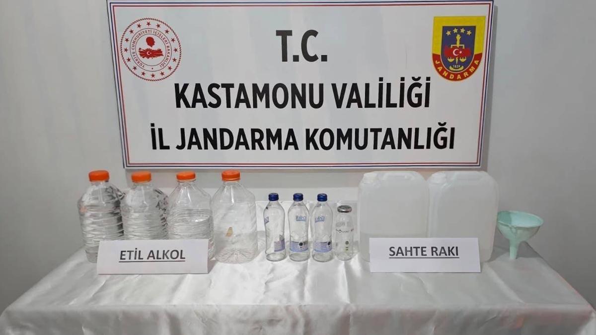 Kastamonu'da sahte içki operasyonu: 3 gözaltı