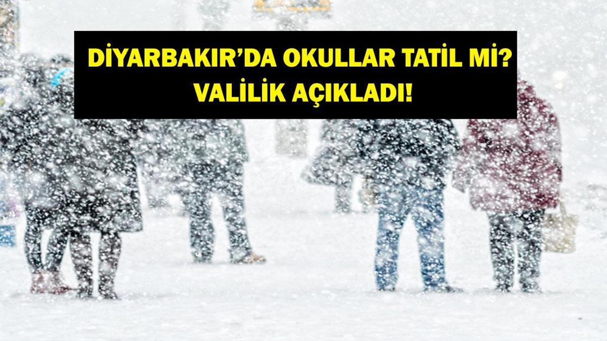 DİYARBAKIR OKULLAR TATİL Mİ? 31 Aralık Çarşamba Diyarbakır'da Okullar Tatil Mi? Diyarbakır Valiliği'nden Açıklama Geldi mi?