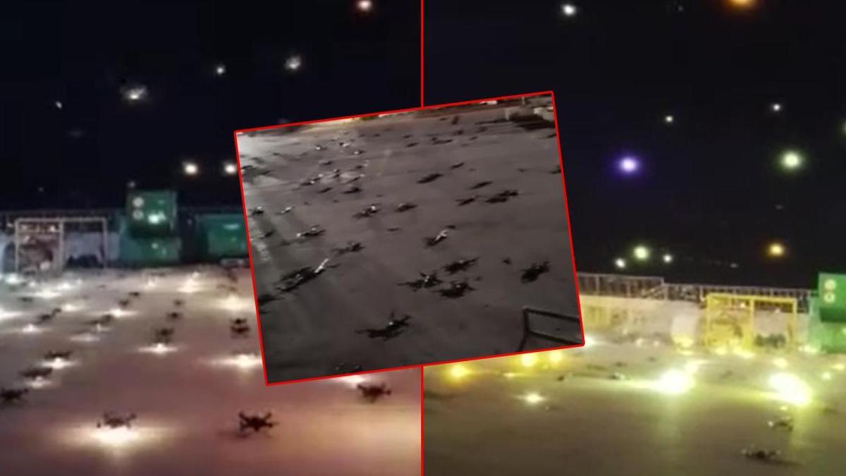 Yılbaşı gösterisi kabusa döndü! Karadağ'da drone yağmuru