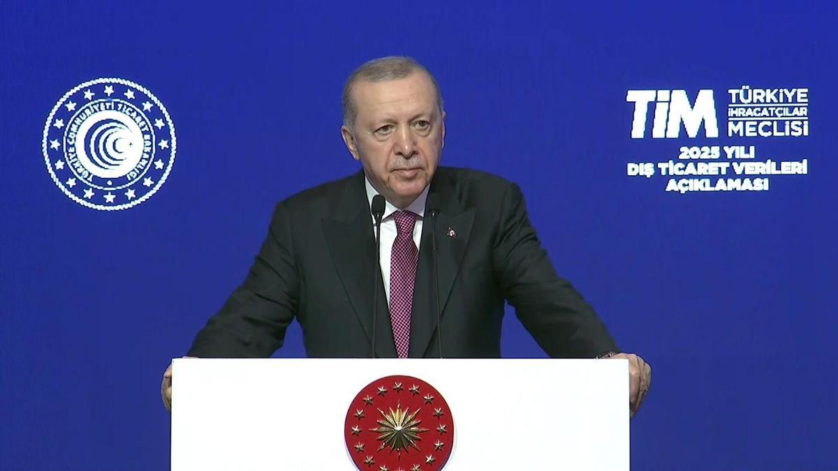 SON DAKİKA... Cumhurbaşkanı Erdoğan açıkladı! İhracatta rekor