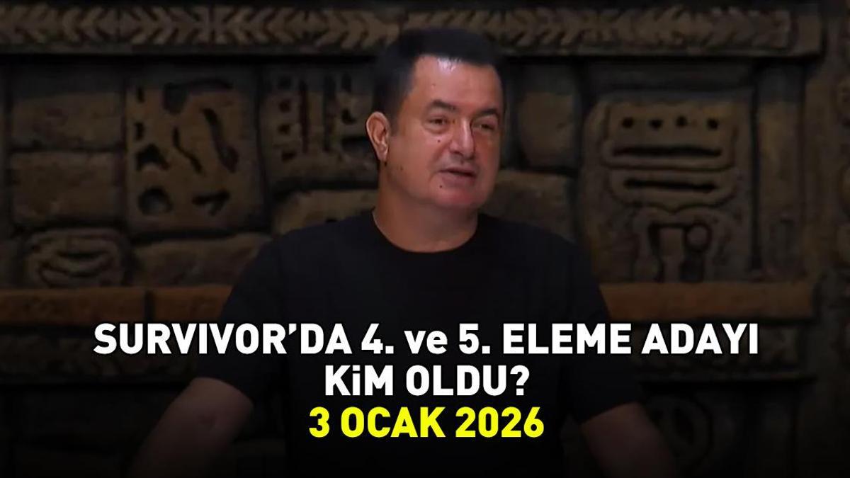 SURVIVOR 4. VE 5. ELEME ADAYI 3 OCAK 2026 | Survivor'da eleme adayı kim oldu, dokunulmazlık oyununu hangi takım kazandı?
