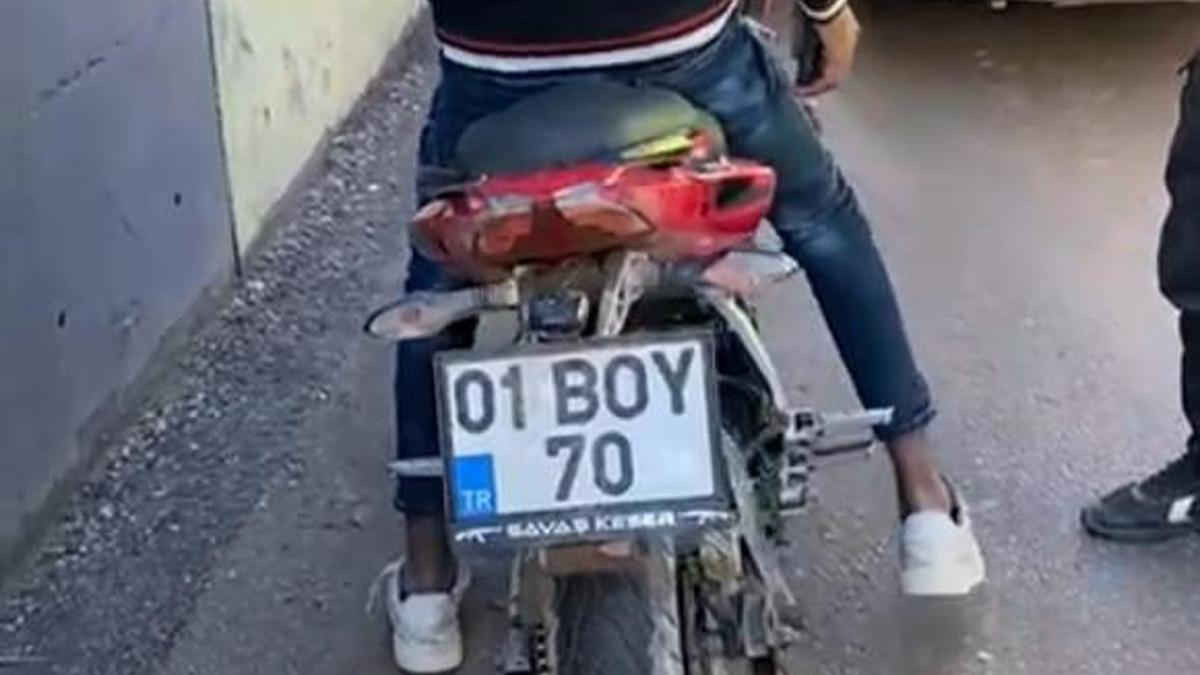 Hatay'da abart egzoz kullanan motosiklet sürücüsüne 26 bin TL ceza