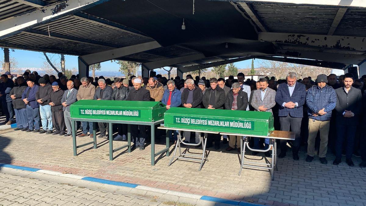 Otoyol köprüsünden uçan araçta ölen kayınpeder ile gelin toprağa verildi