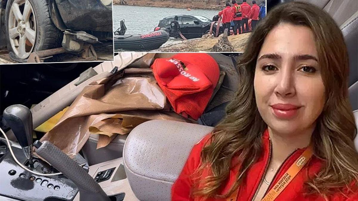Cenazesi gölette bulunan Elif Kumal'ın aracında dikkat çeken detaylar