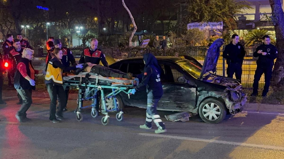 Polisin 'dur' ihtarına uymadı, kaçarken kaza yaptı