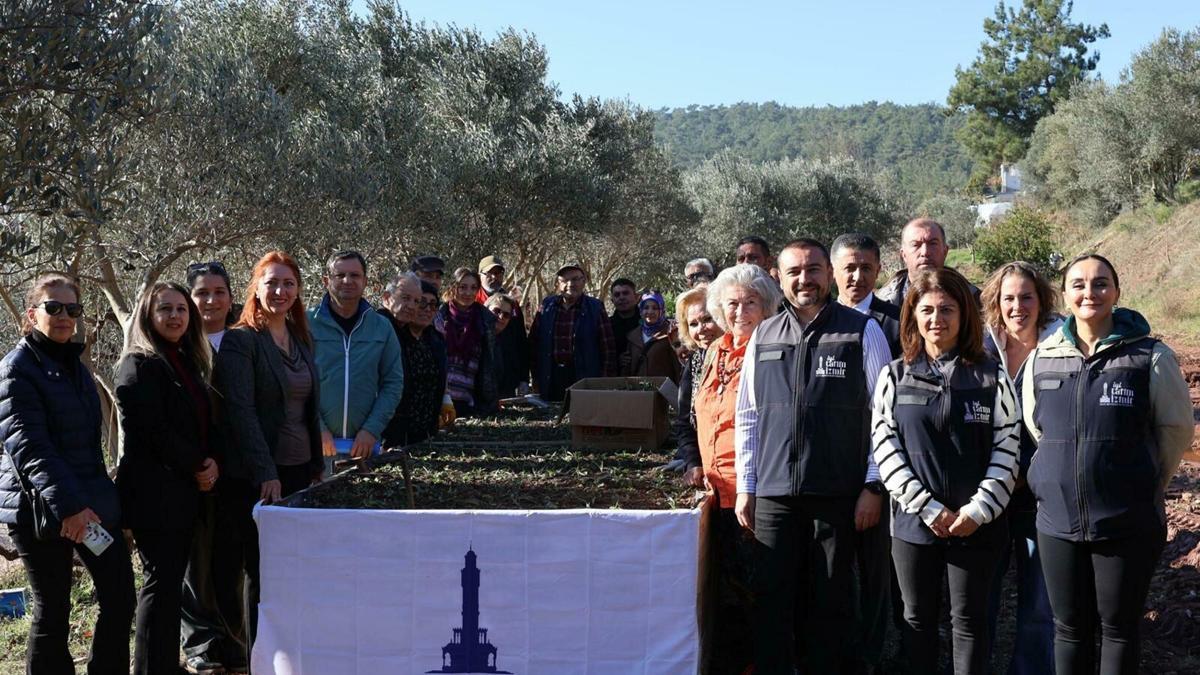 Menderes'te kadın üreticilere salep fidanı desteği