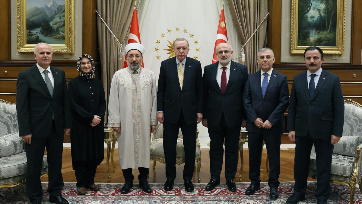 Cumhurbaşkanı Erdoğan, Diyanet İşleri Başkanı Arpaguş'u kabul etti