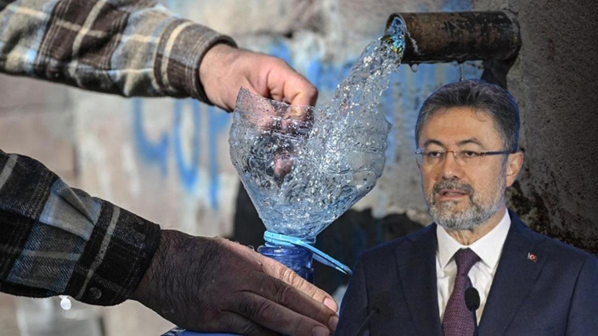 Bakan Yumaklı'dan 'su kesintisi' iddialarına net yanıt: Görev belediyelere ait