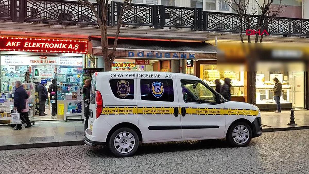 Doğubank İş Hanındaki bir dükkana silahlı saldırı