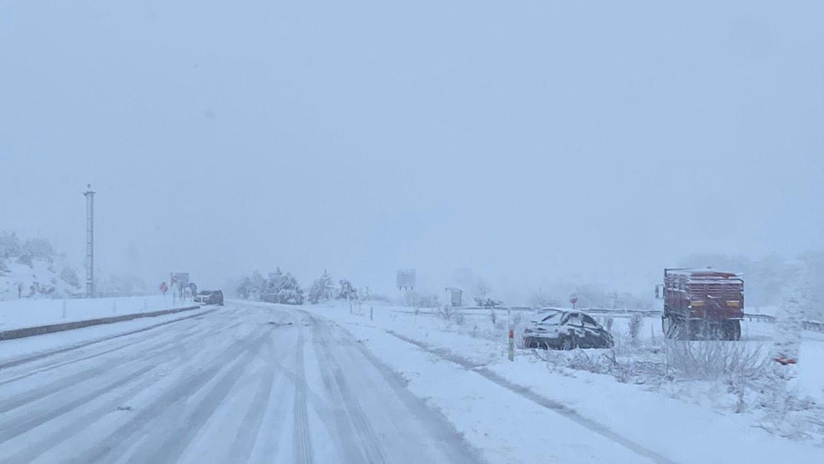 Kütahyada kar yağışı