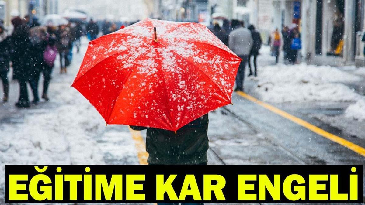 TEKİRDAĞ, BURSA, KAYSERİDE OKULLAR TATİL Mİ? 12 Ocak kar tatili edilen okullar listesi!