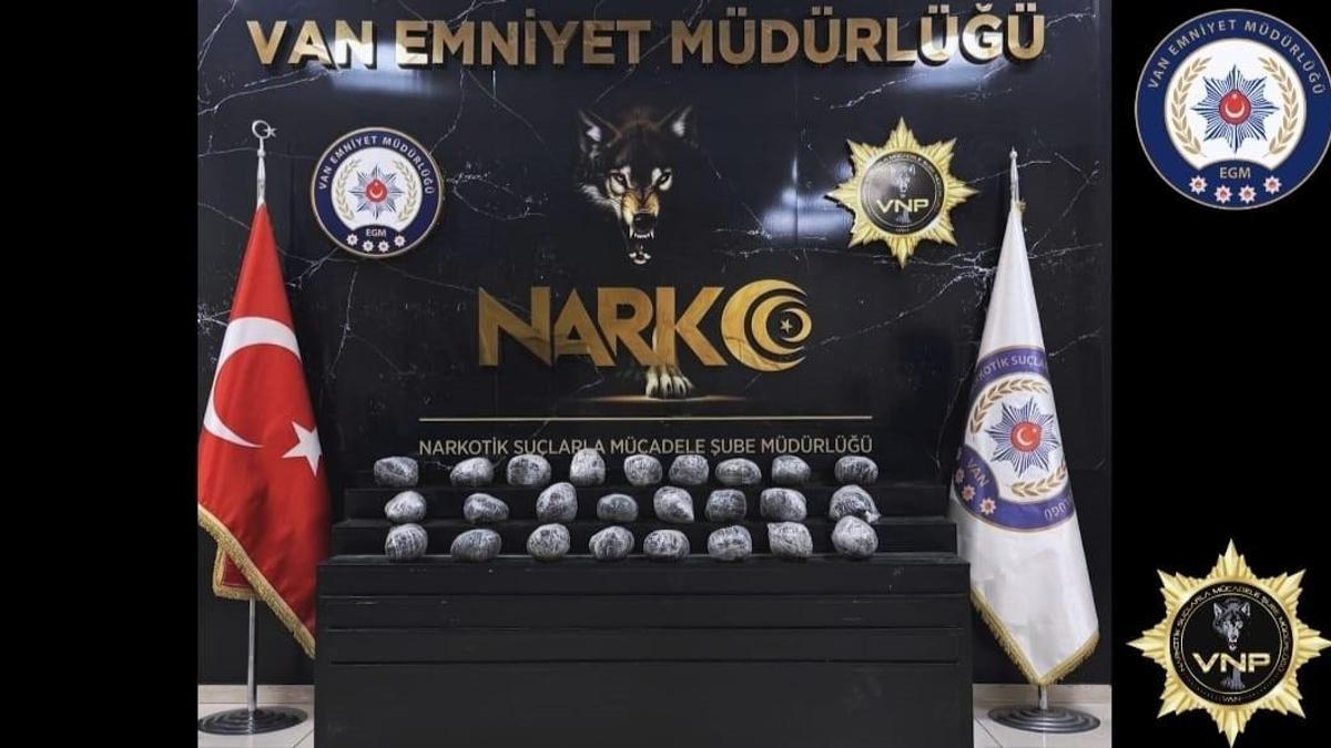 Van'da 26 kilo metamfetamin ele geçirildi