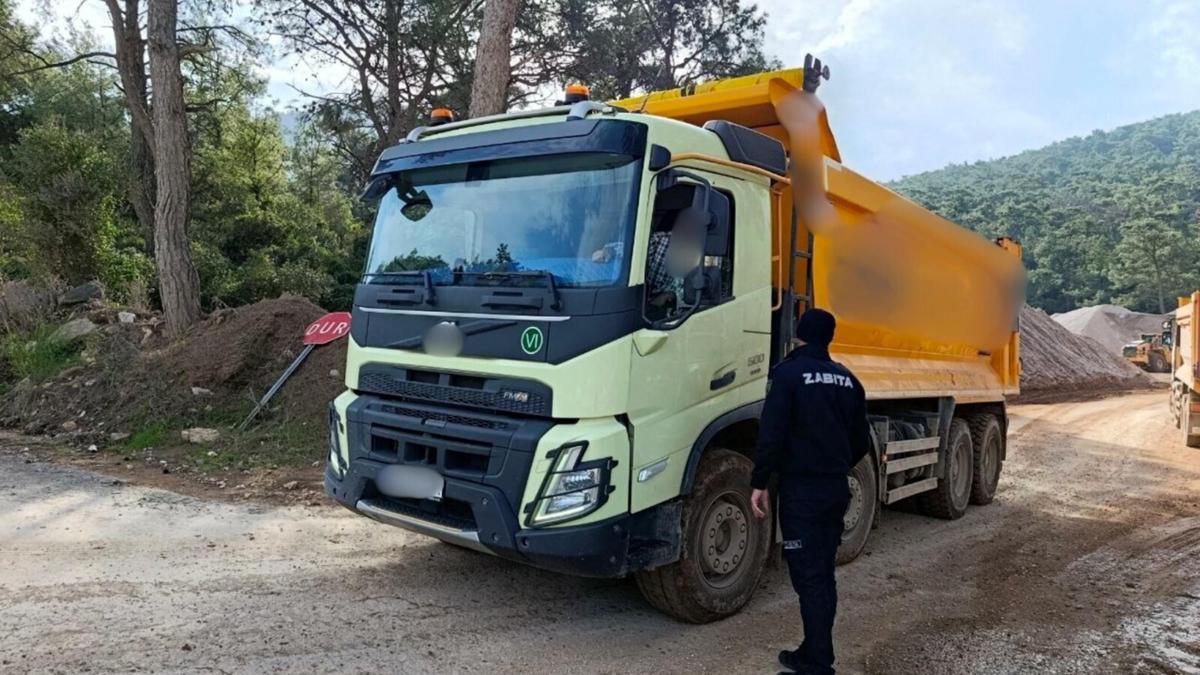 Bodrum'da inşaat atığı dökenlere 418 bin lira cezai işlem