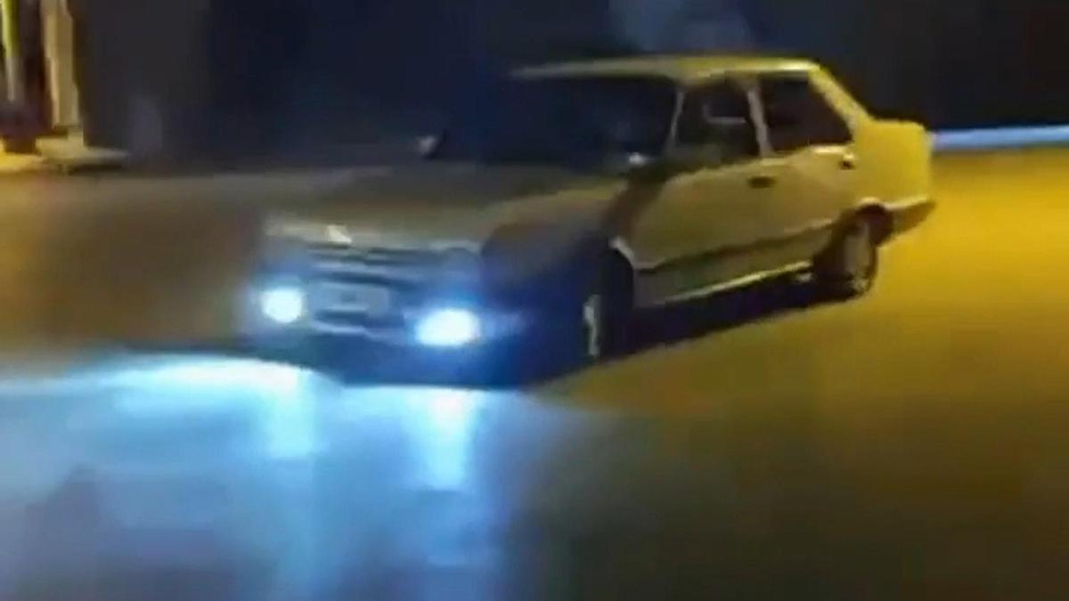 Drift yapan sürücüye ceza