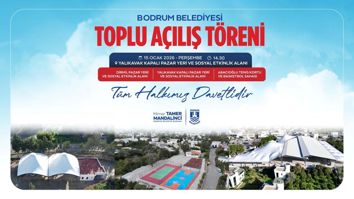 Bodrum Belediyesi'nden üç açılış birden