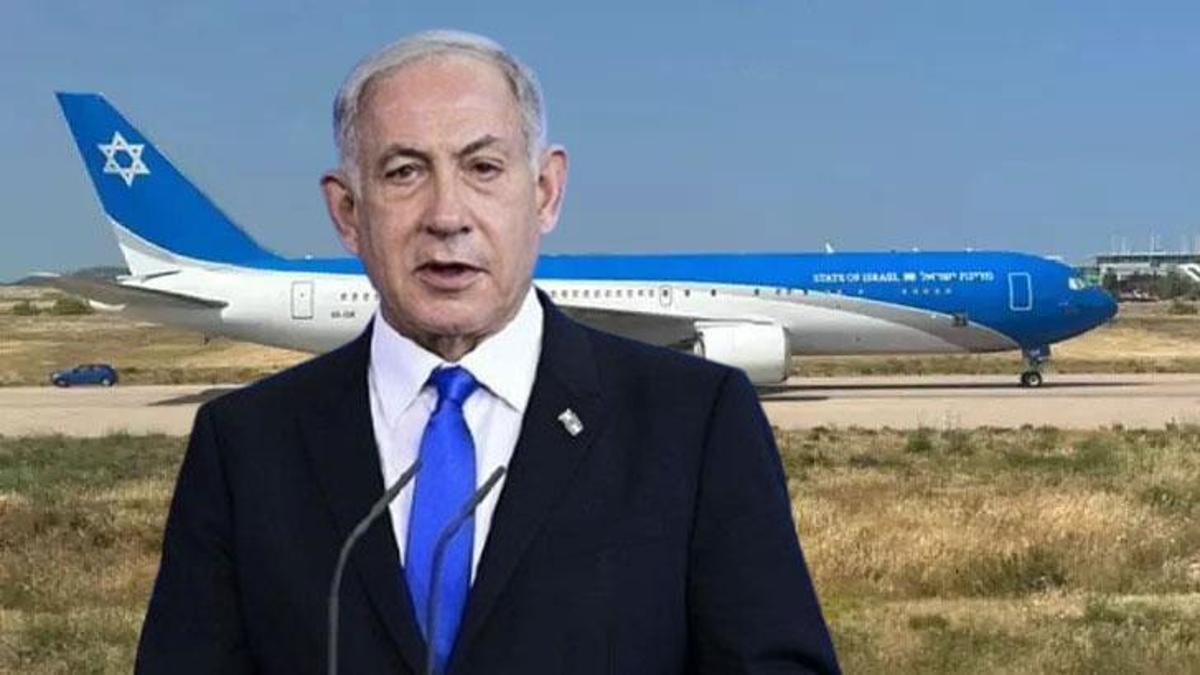 Gözler İran-ABD gerilimindeyken, Netanyahu'nun uçağı ülke dışına çıkarıldı
