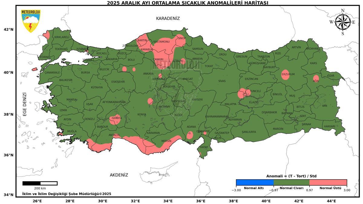 Son 55 yılın en sıcak 12'nci aralık ayı yaşandı
