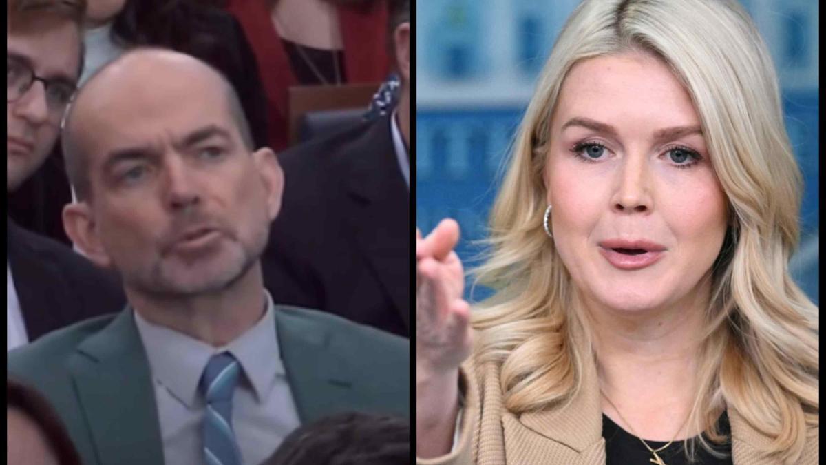 Basın odasında tartışma çıktı... Beyaz Saray Sözcüsü Leavitt'ten İngiliz gazeteciye şok sözler: SEN SOLCUSUN, MUHABİR DEĞİL..