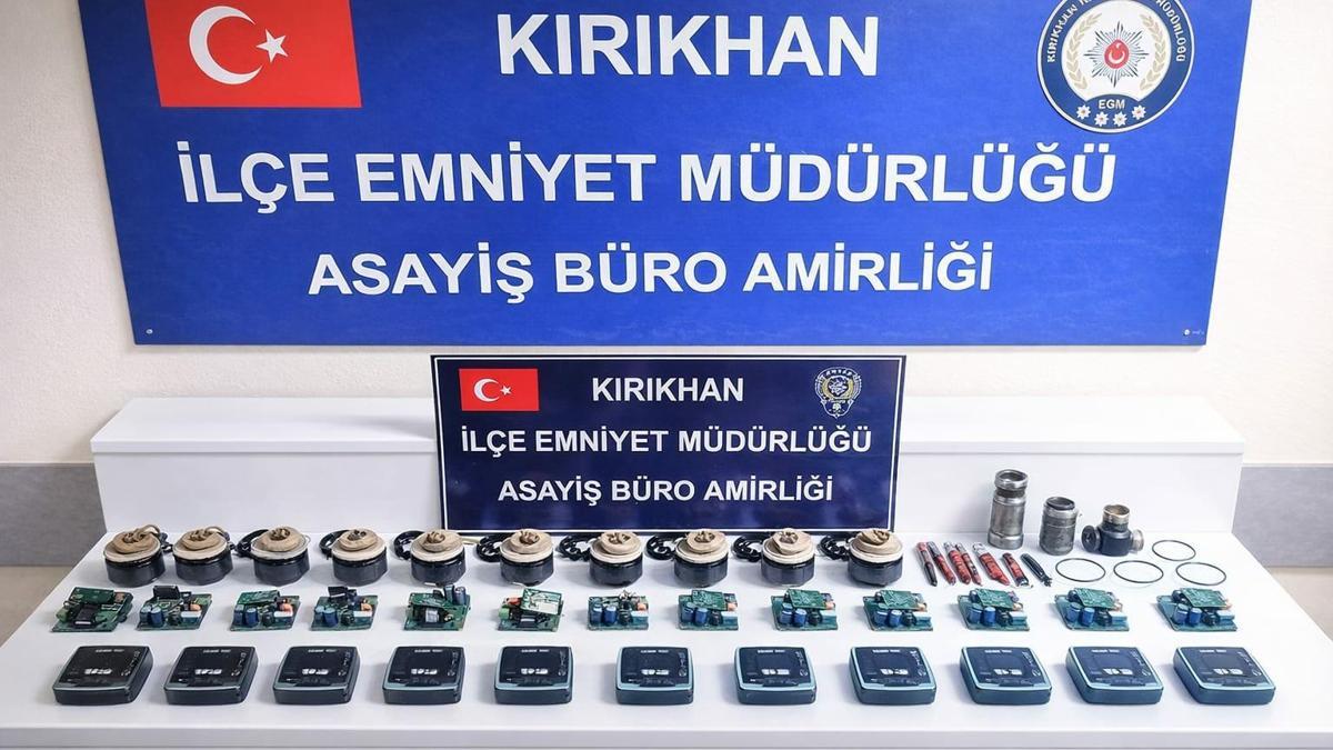 Hatay'da 10 bin 500 avro değerindeki sirkülasyon pompalarını çalan hırsız tutuklandı