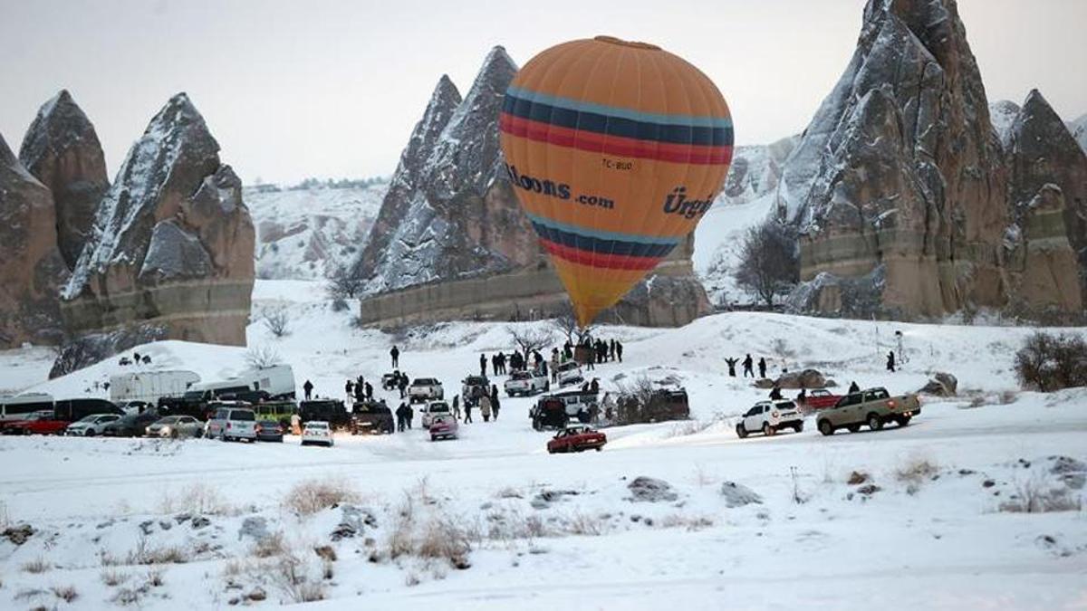 Kapadokya'daki balon uçuşlarına hava engeli