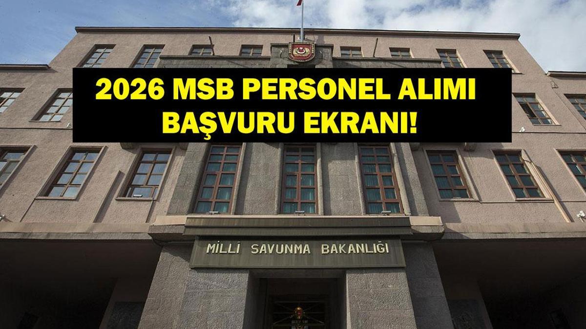 MSB PERSONEL ALIMI 2026 (PERSONELTEMİN.MSB.GOV.TR): Milli Savunma Bakanlığı personel alımı başvuruları ne zaman, şartları neler? 109 memur, 1349 sözleşmeli personel alınacak