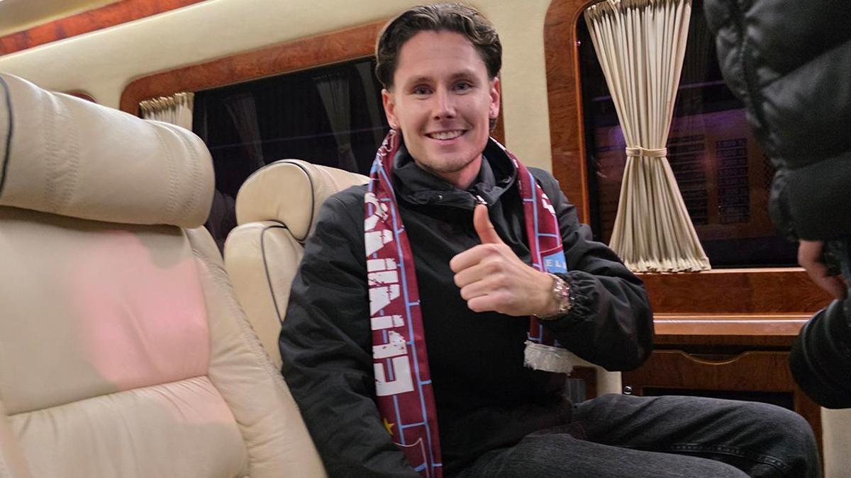 Trabzonspor'un yeni sol beki Mathias Lovik Trabzon'da