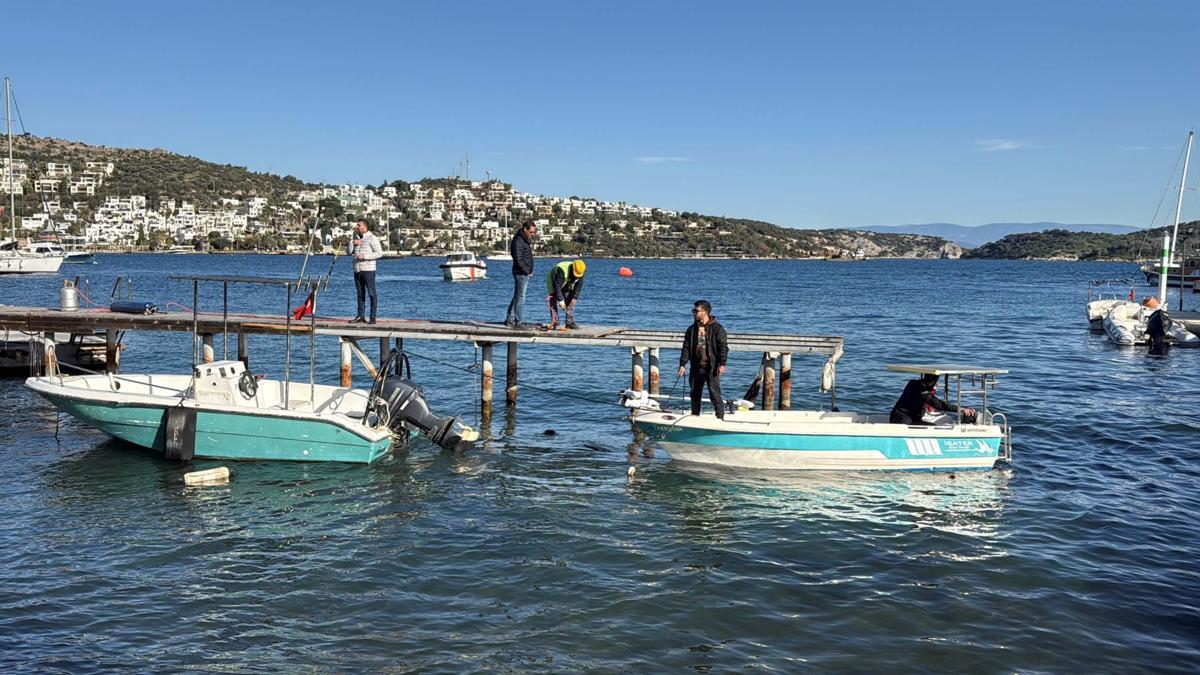 Bodrum'da 100 teknenin bağlı olduğu kaçak liman ve iskeleler yıkıldı