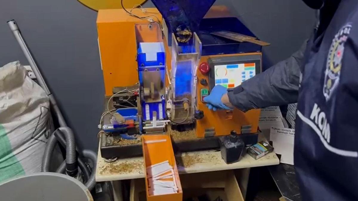 Evinde 130 kilo kaçak tütün ele geçirilen şüpheliye gözaltı