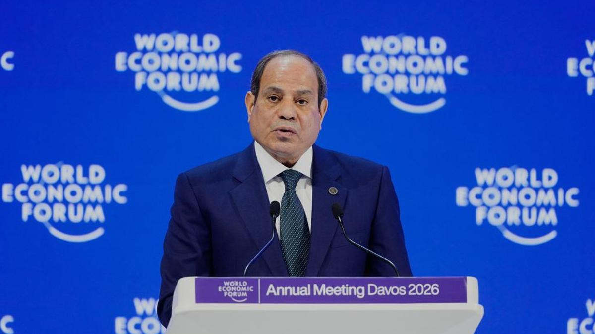 Mısır Cumhurbaşkanı Sisi'den Davos'ta Filistin mesajı