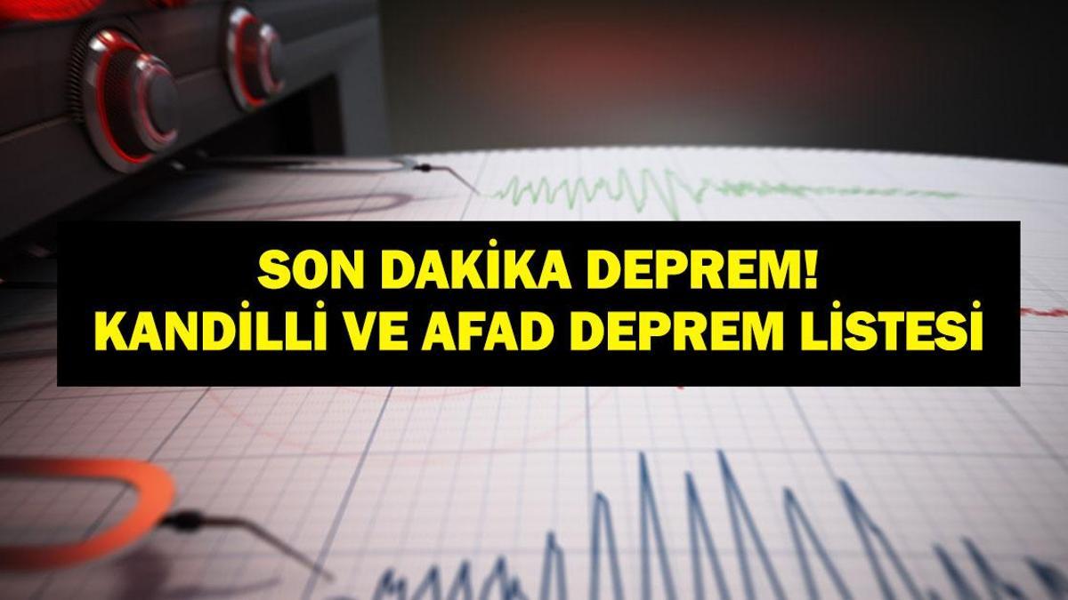 SON DAKİKA DEPREM! 22 Ocak 2026 deprem mi oldu, nerede, kaç şiddetinde? AFAD ve Kandilli Rasathanesi 22 Ocak son depremler listesi!