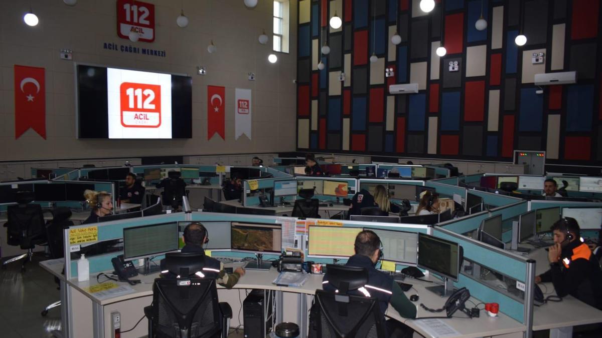 Batmanda 112de vakaya dönüşmeyen çağrılar yüzde 72ye düştü