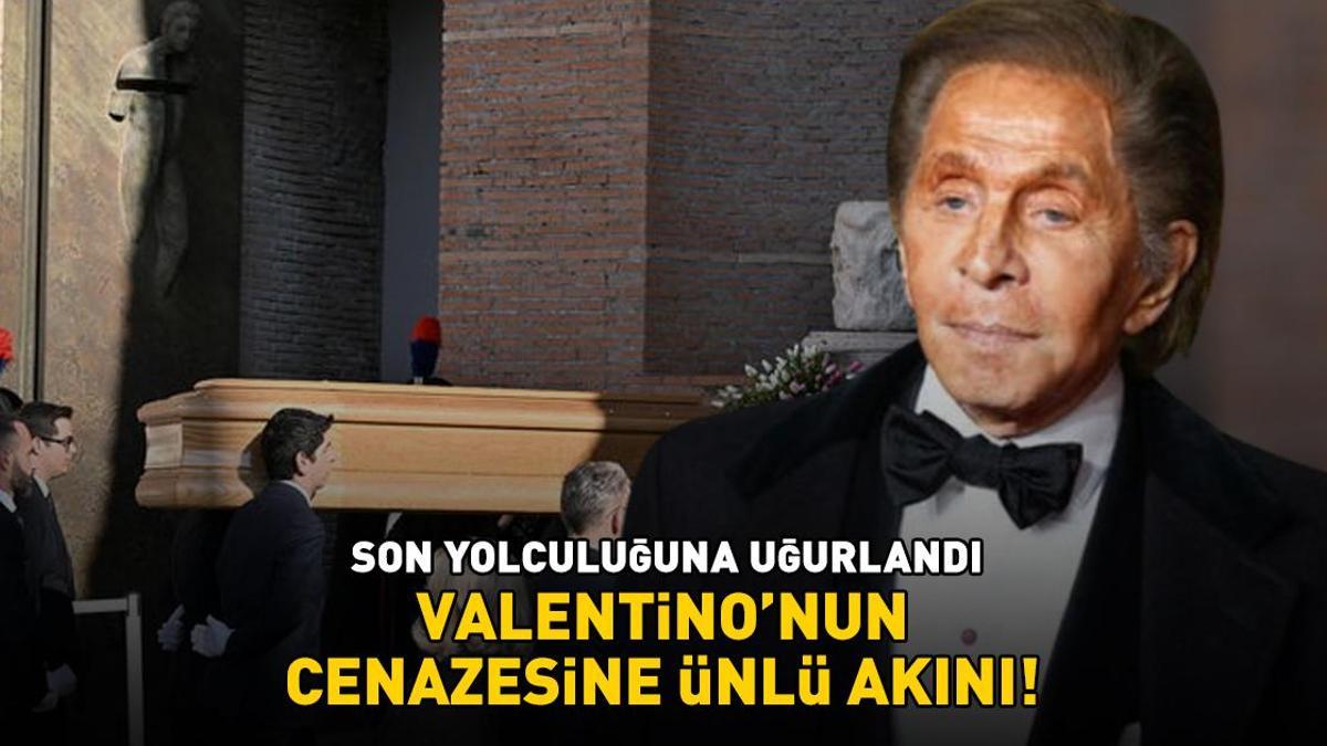 SON YOLCULUĞUNA UĞURLANDI! İtalyan modacı Valentino Garavani'nin cenazesine ünlü akını