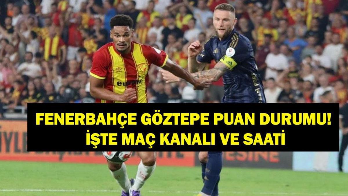 FENERBAHÇE GÖZTEPE MAÇ KANALI VE SAATİ: Süper Lig Fenerbahçe Göztepe Maçı Hangi Kanalda, Saat Kaçta? Göztepe ve Fenerbahçe Puan Durumu Ne? Maç Kadrosu Belli Oldu Mu?