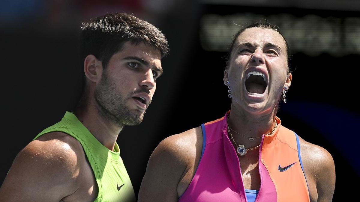 Avustralya Açık'ta Alcaraz ve Sabalenka çeyrek final biletini aldı