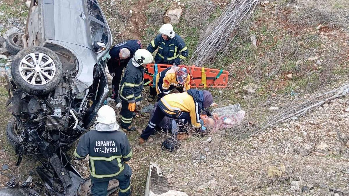Eğirdir'de kaza: 1 yaralı