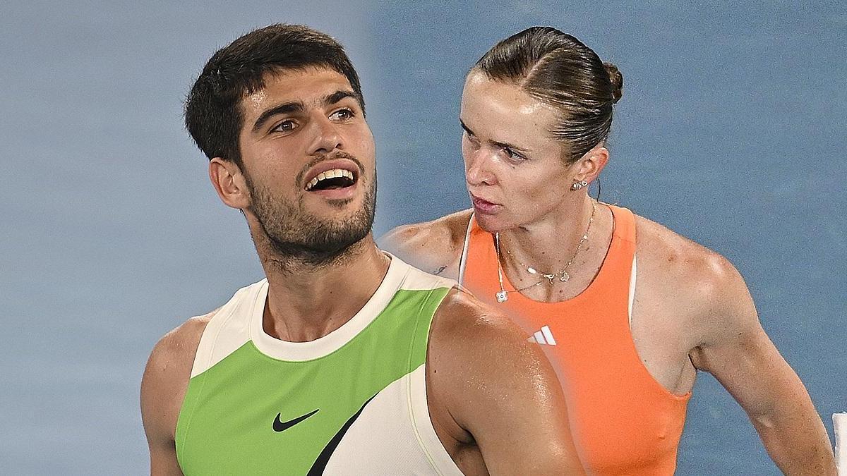 Avustralya Açık'ta Alcaraz ve Svitolina yarı finale yükseldi