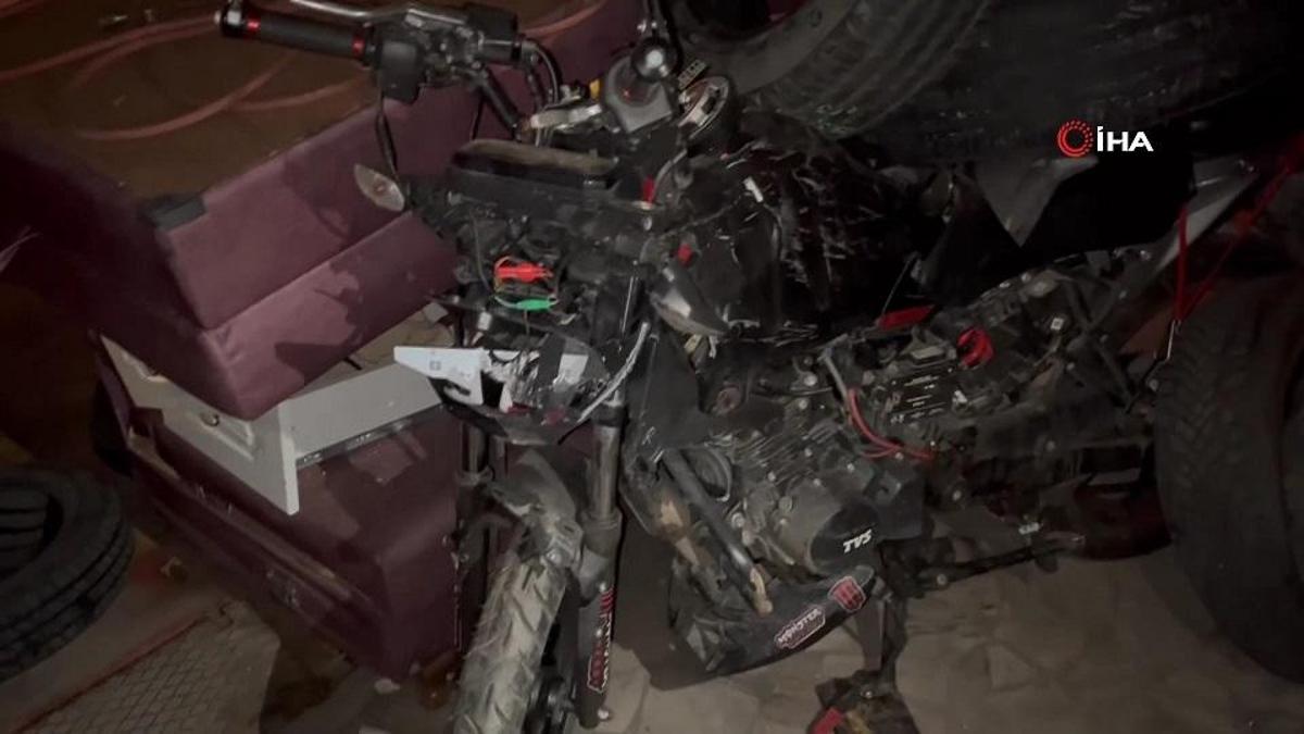 Kafa kafaya kaza kask kamerasında!