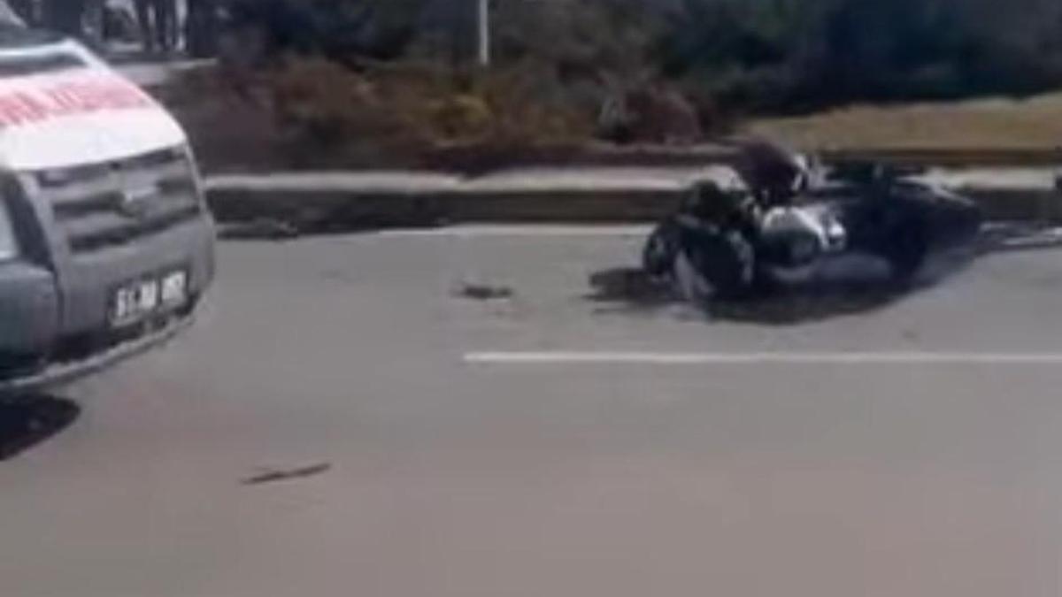 Otomobilin arkadan çarptığı motosikletin sürücüsü öldü