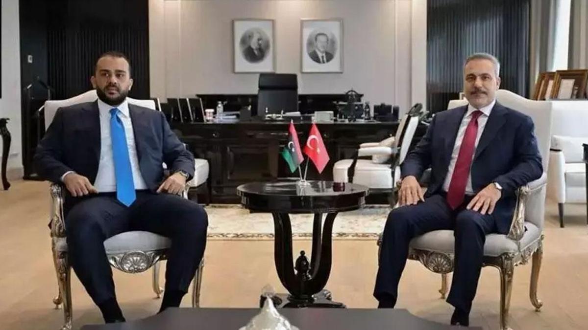 Dışişleri Bakanı Hakan Fidan Abdüsselam Zubi ile görüştü