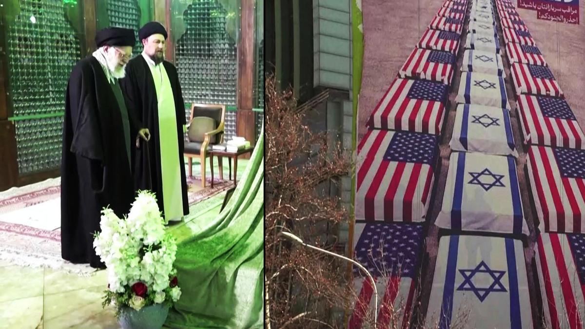 Yeraltı sığınağında saklandığı iddia edilmişti: İran Dini Lideri Hamaney ortaya çıktı!