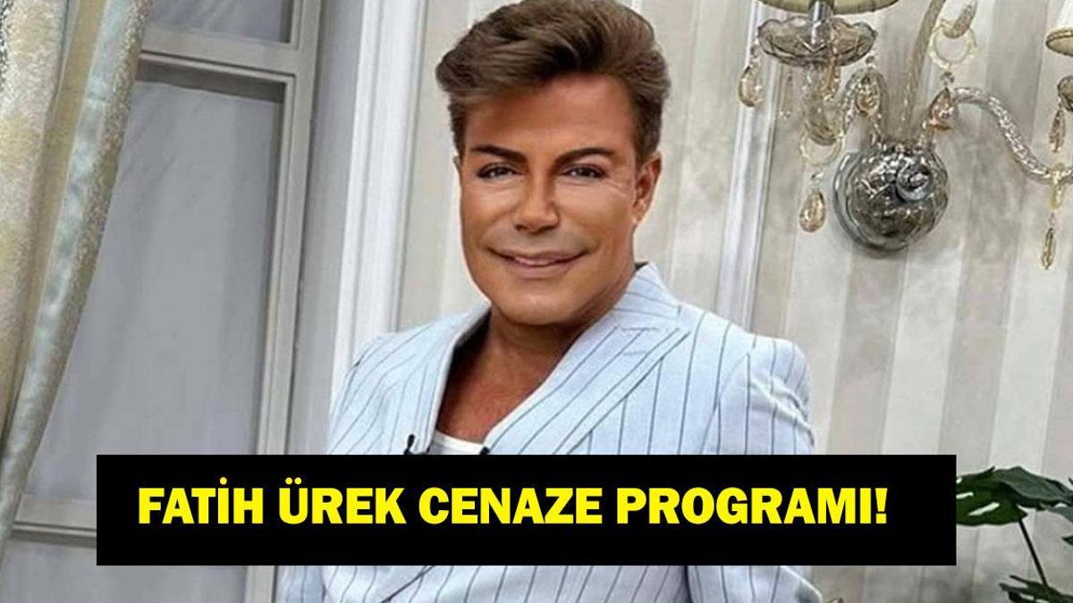 FATİH ÜREK CENAZE PROGRAMI: Fatih Ürek'in Cenazesi Nereden Kaldırılacak, Saat Kaçta? Fatih Ürek Nereye Defnedilecek?