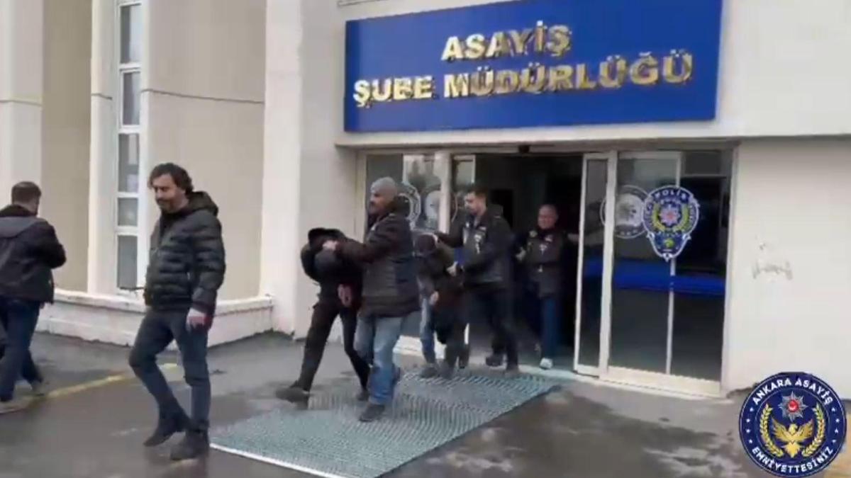 Ankarada çaldıkları araçları parçalayıp satan 8 şüpheli yakalandı