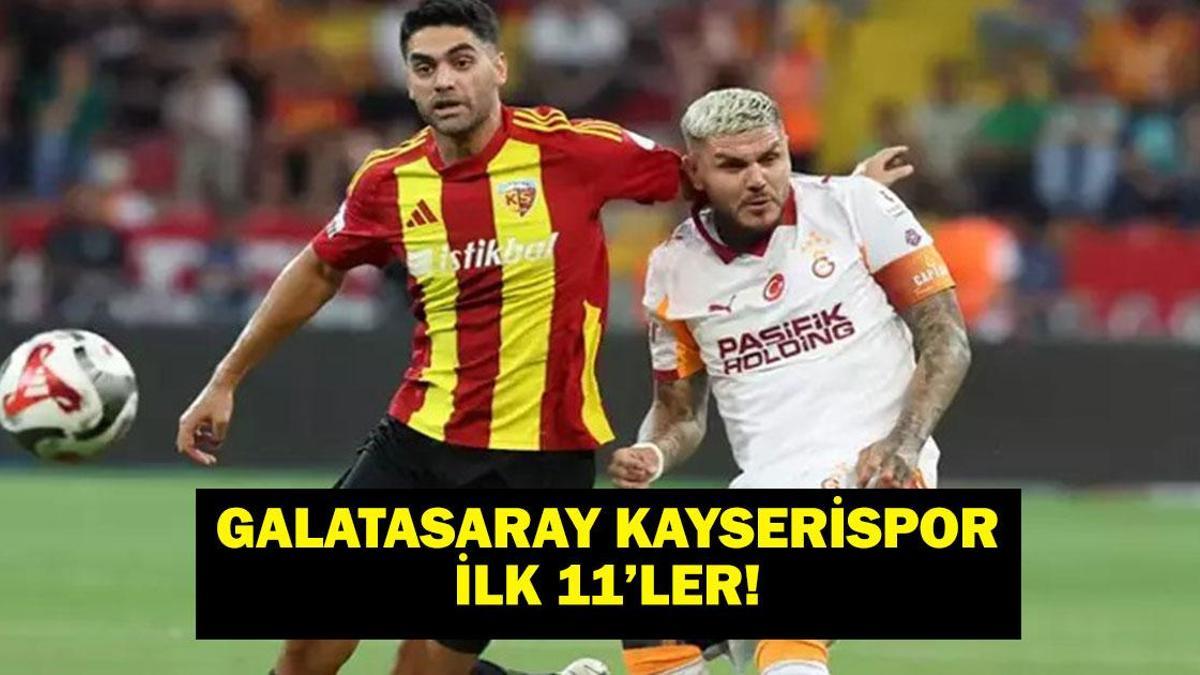 GALATASARAY KAYSERİSPOR İLK 11'LER: Süper Lig Galatasaray Kayserispor Hangi Kanalda, Saat Kaçta? Lang ve Asprilla Oynayacak Mı?