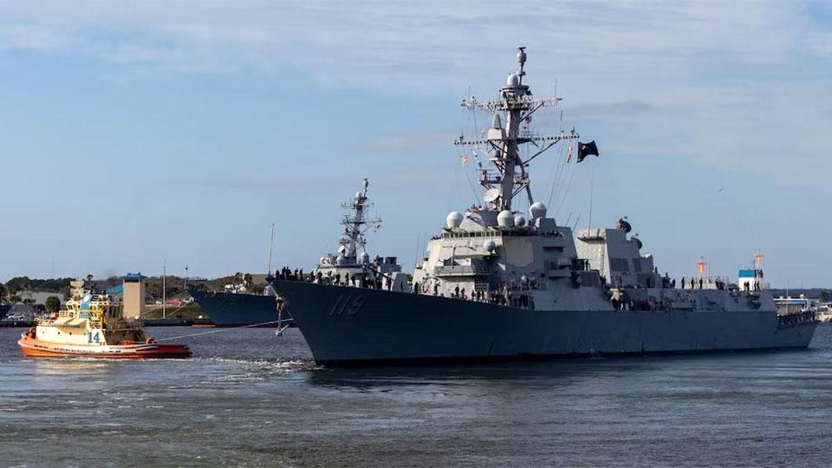 ABD'ye ait füze destroyer gemisi İsrail'den ayrıldı